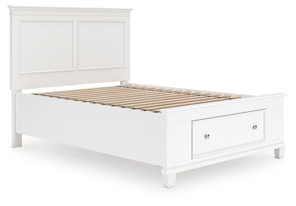 Ocala Furniture Outlet - Ashley Furniture - Fortman Bedroom - Full Panel Storage Bed / White - B680B25