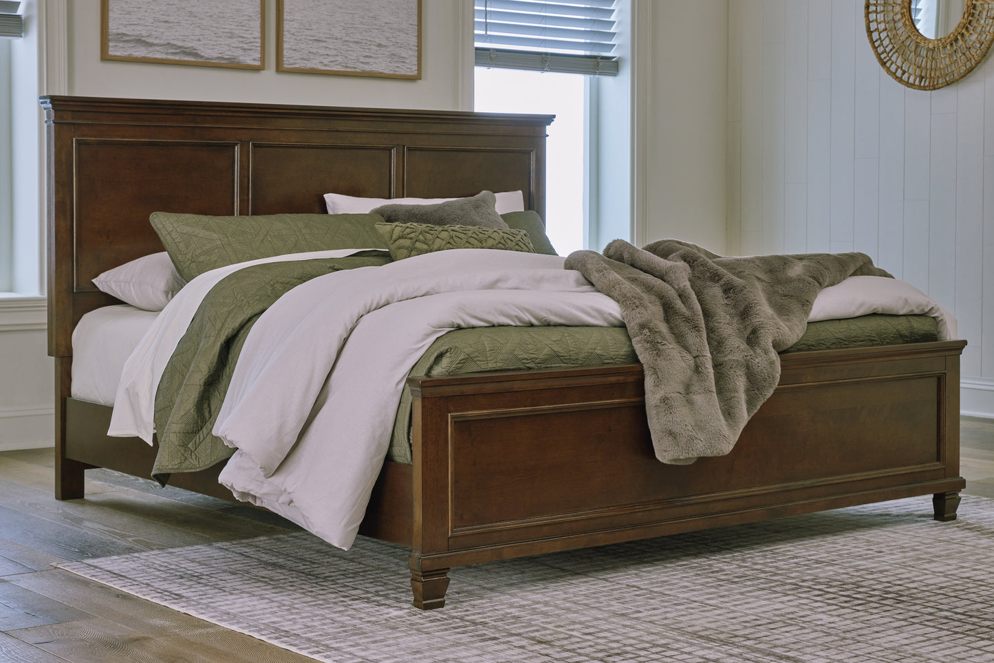Ocala Furniture Outlet - Ashley Furniture - Danabrin Bedroom - California King Panel Bed / Brown - B685B5