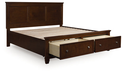 Ocala Furniture Outlet - Ashley Furniture - Danabrin Bedroom - King Panel Storage Bed / Brown - B685B18