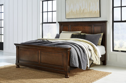 Ocala Furniture Outlet - Ashley Furniture - Porter Bedroom - California King Panel Bed / Rustic Brown - B697B12