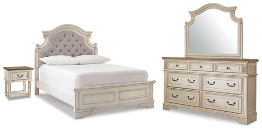 Ocala Furniture Outlet - Ashley Furniture - Realyn King Panel Bed, Dresser, Mirror and Nightstand - King Panel Bed, Dresser, Mirror and Nightstand - B743B78