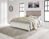 King Panel Bed with Storage Bench