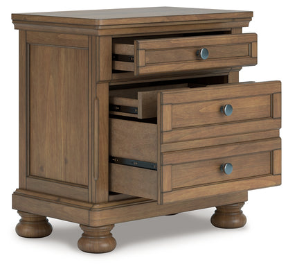 Ocala Furniture Outlet - Ashley Furniture - Feddinger Bedroom - Two Drawer Night Stand / Medium Brown - PCB779-92