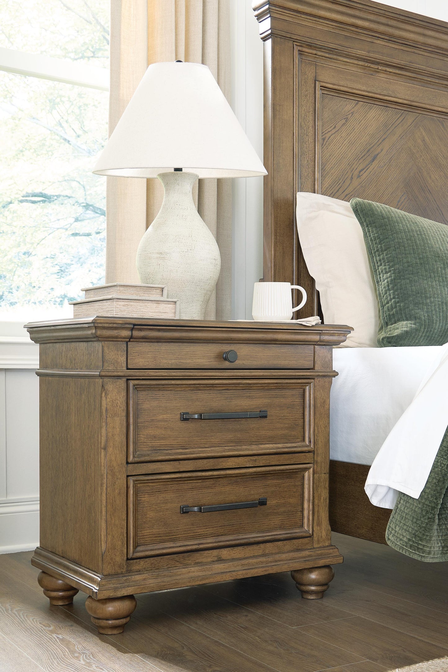 Ocala Furniture Outlet - Ashley Furniture - Karallin Bedroom - Three Drawer Night Stand - PCB782-93
