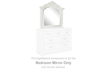 Ocala Furniture Outlet - Ashley Furniture - Montelaine Bedroom - Bedroom Mirror / Antique White - B795-36