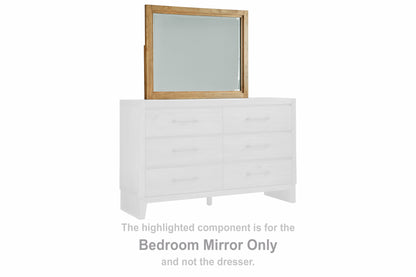 Ocala Furniture Outlet - Ashley Furniture - Sherbana Bedroom - Bedroom Mirror / Light Brown - B833-36
