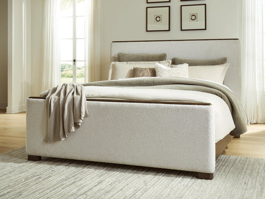 Ocala Furniture Outlet - Ashley Furniture - Radkin Bedroom - King Upholstered Panel Bed - PCB843B4