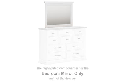 Ocala Furniture Outlet - Ashley Furniture - Ashbryn Bedroom - Bedroom Mirror / White/Natural - B844-36