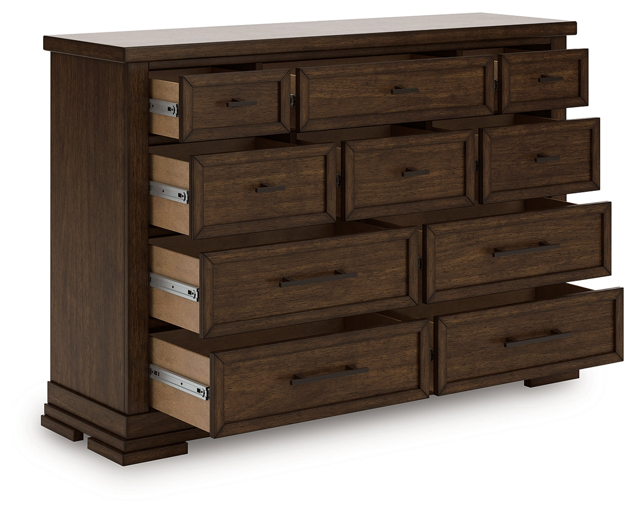 Ocala Furniture Outlet - Ashley Furniture - Taffenbrook Bedroom - Dresser / Medium Brown - B849-31