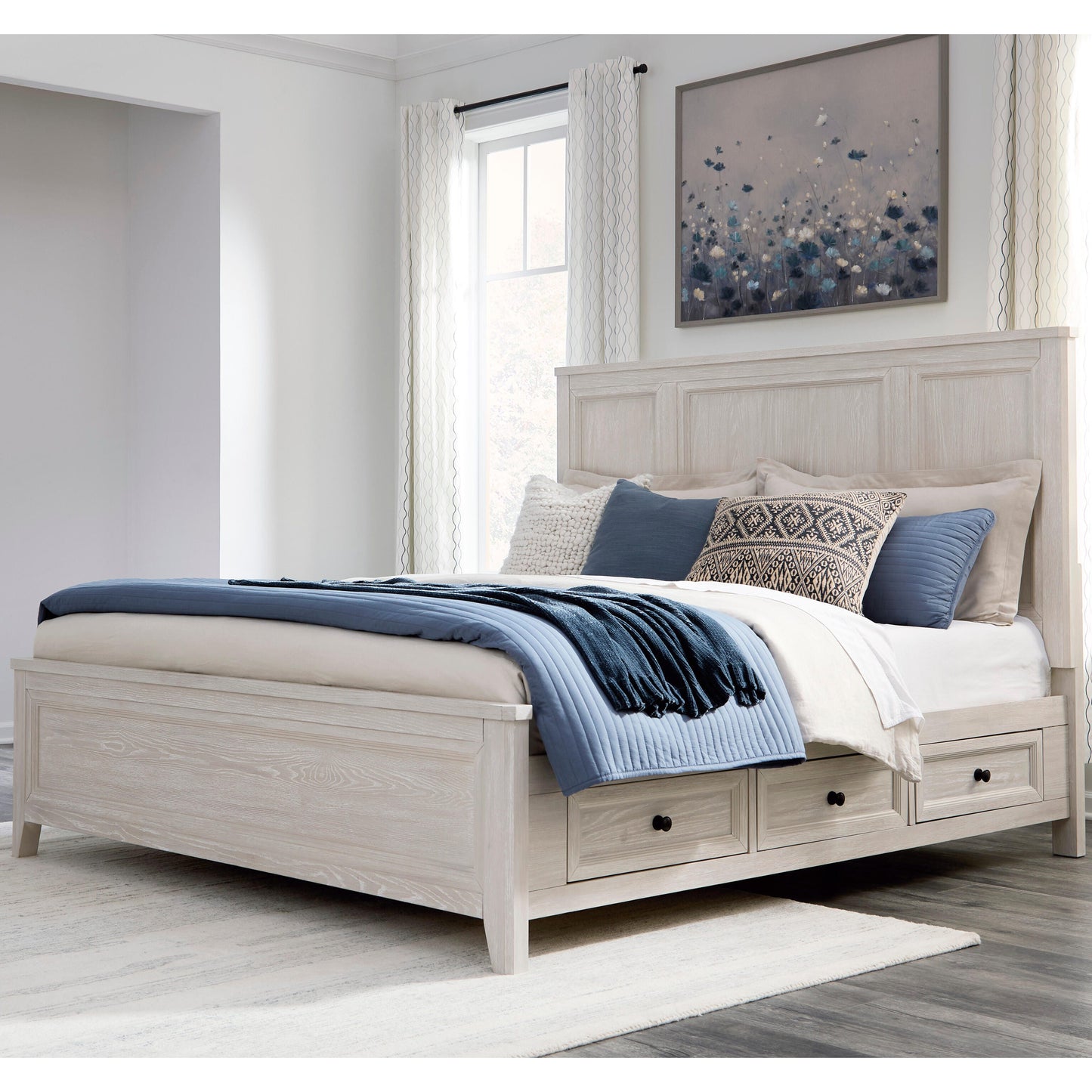 Ocala Furniture Outlet - Ashley Furniture - Darbonton Bedroom - California King Panel Storage Bed - PCB853B5