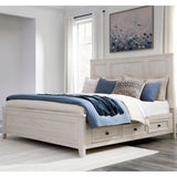 California King Panel Storage Bed