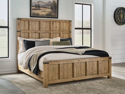 Ocala Furniture Outlet - Ashley Furniture - Ridgester Bedroom - King Panel Bed - B858B6