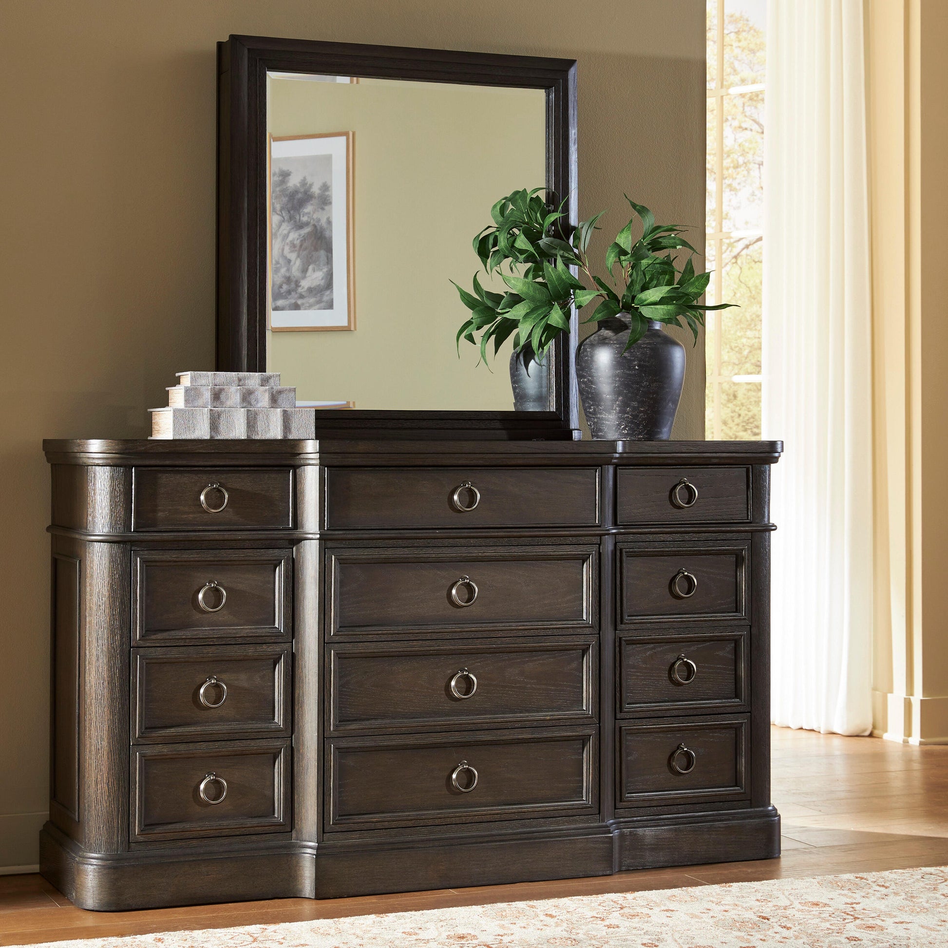 Ocala Furniture Outlet - Ashley Furniture - Wickenger Bedroom - Dresser and Mirror - PCB889B1