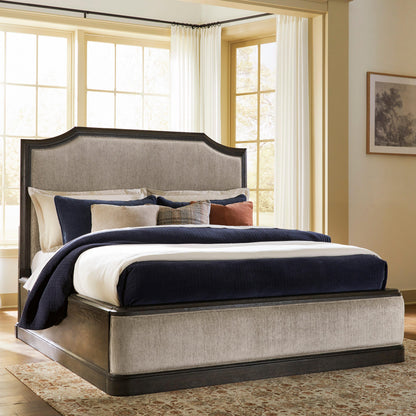 Ocala Furniture Outlet - Ashley Furniture - Wickenger Bedroom - California King Upholstered Panel Bed / Dark Brown - PCB889B9
