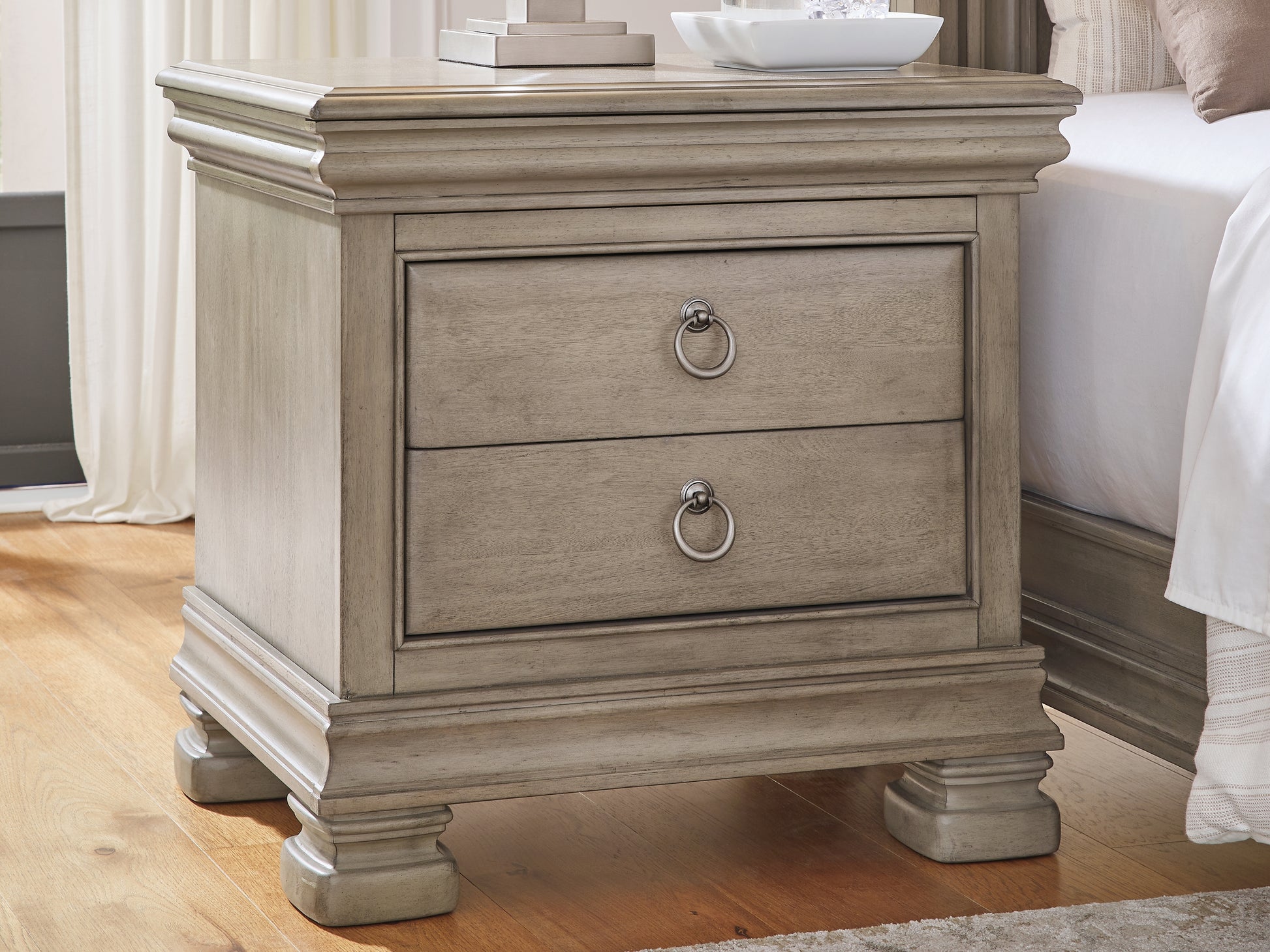 Ocala Furniture Outlet - Ashley Furniture - Lexorne Bedroom - California King Sleigh Bed / Gray - B924B5