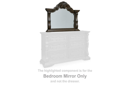 Ocala Furniture Outlet - Ashley Furniture - Maylee Bedroom - Bedroom Mirror / Dark Brown - B947-36
