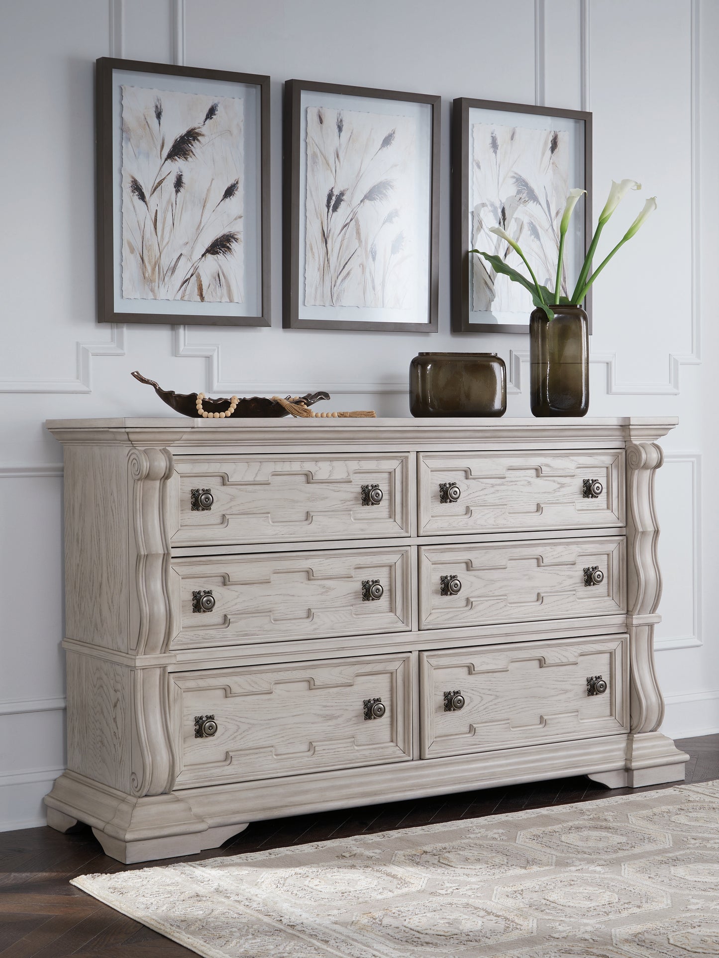 Ocala Furniture Outlet - Ashley Furniture - Bruchandi Bedroom - Dresser / Antique White - PCB948-31