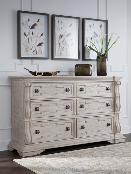 Ocala Furniture Outlet - Ashley Furniture - Bruchandi Bedroom - Dresser / Antique White - PCB948-31