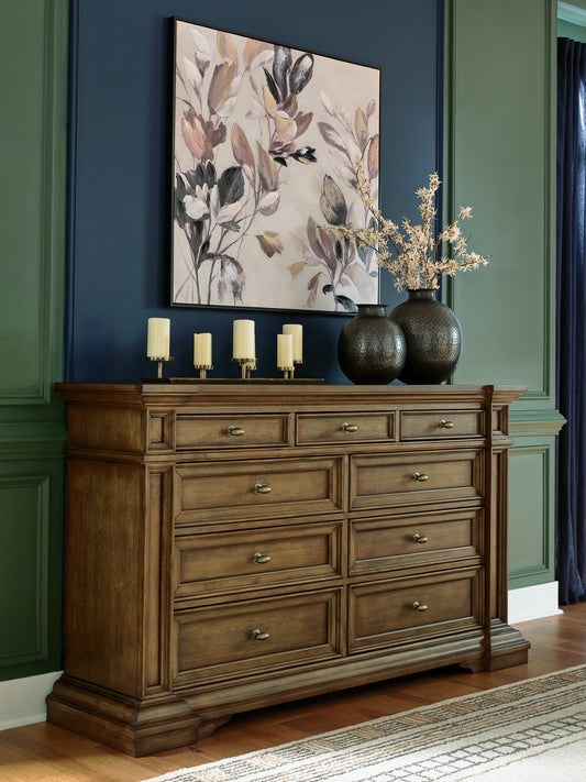 Ocala Furniture Outlet - Ashley Furniture - Frantanna Bedroom - Dresser / Brown - PCB949-31