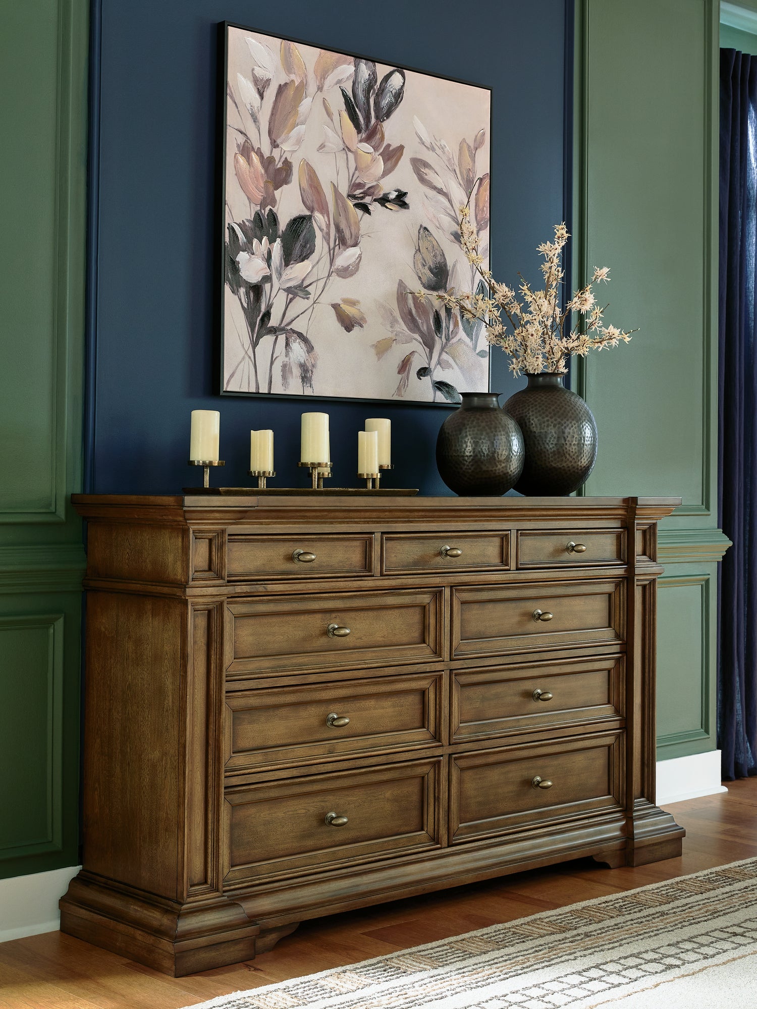 Ocala Furniture Outlet - Ashley Furniture - Frantanna Bedroom - Dresser / Brown - PCB949-31