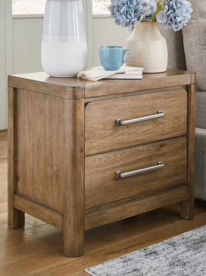 Ocala Furniture Outlet - Ashley Furniture - Cabalynn Bedroom - California King Panel Bed with Storage / Light Brown - B974B9