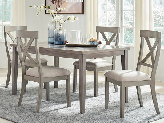 Ocala Furniture Outlet - Ashley Furniture - Parellen Dining Room - Dining Chair (Set of 2) / Gray - D291-01X2