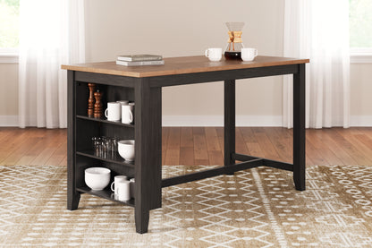 Ocala Furniture Outlet - Ashley Furniture - Gesthaven Dining Room - RECT Dining Room Counter Table / Natural/Brown - D396-13