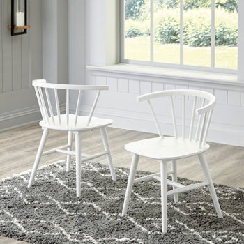 Ocala Furniture Outlet - Ashley Furniture - Grannen Dining Room - Dining Chair (Set of 2) / White - D407-01X2