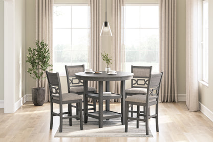 Ocala Furniture Outlet - Ashley Furniture - Wrenning Dining Room - DRM Counter Table Set (5/CN) / Gray - D425-223