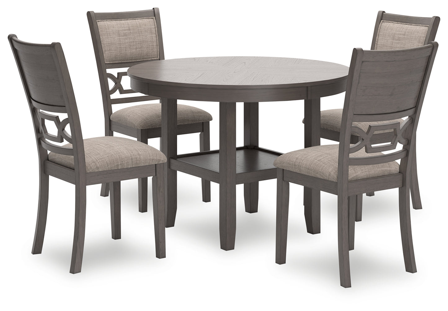 Ocala Furniture Outlet - Ashley Furniture - Wrenning Dining Room - Dining Room Table Set (5/CN) / Gray - D425-225