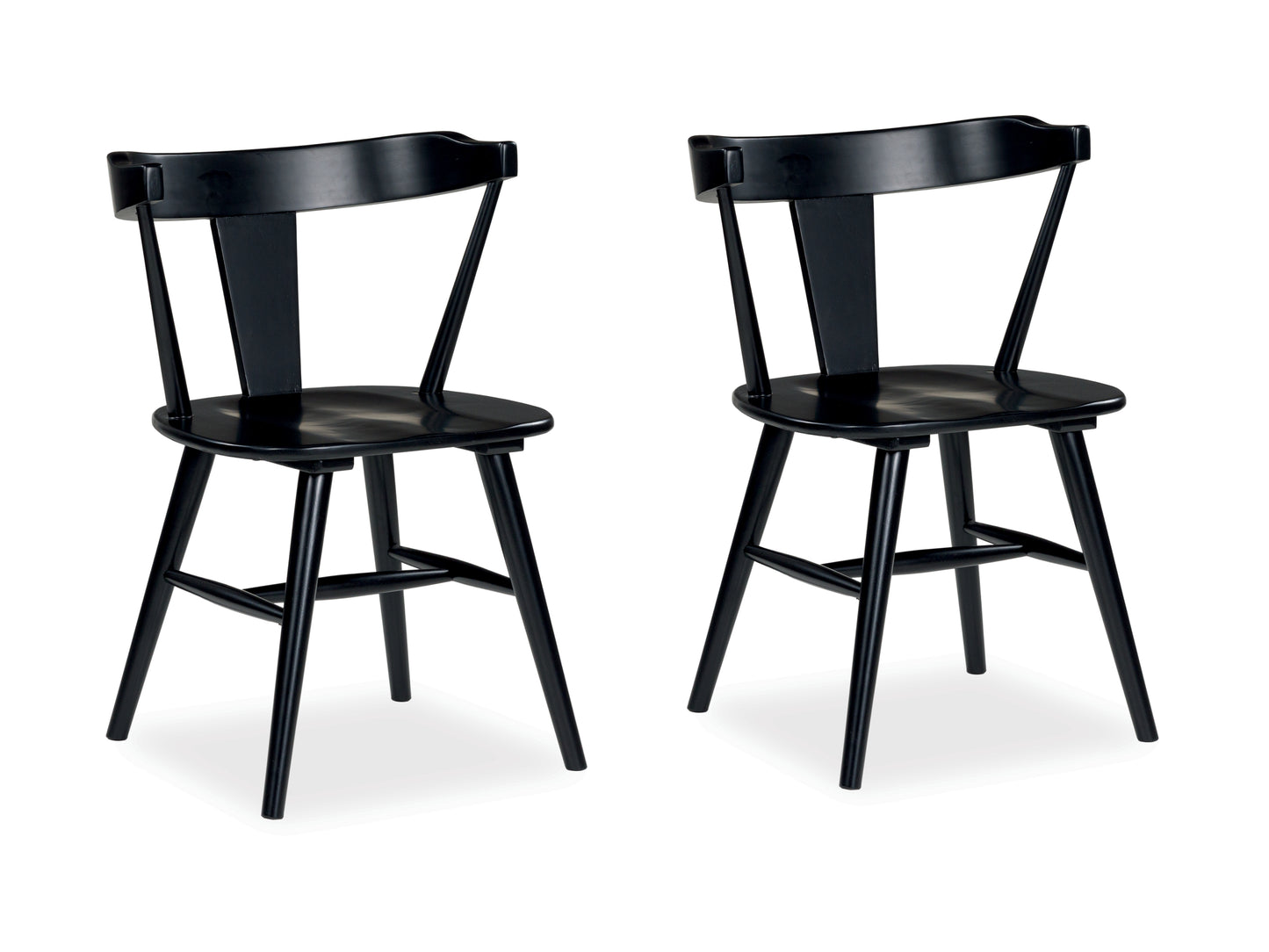Ocala Furniture Outlet - Ashley Furniture - Gretlynn Dining Room - Dining Chair (Set of 2) / Black/Natural - D501-02X2