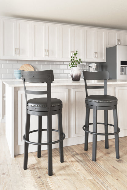 Ocala Furniture Outlet - Ashley Furniture - Valebeck Dining Room - Bar Height Bar Stool (Set of 2) / Multi - D546-630X2