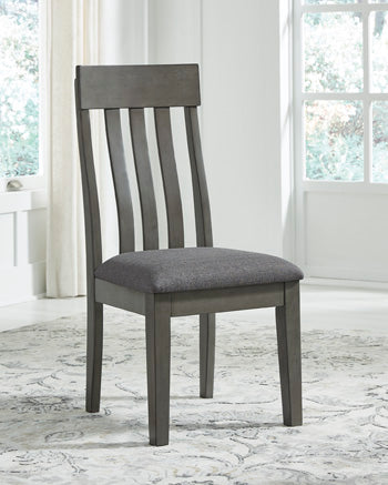 Ocala Furniture Outlet - Ashley Furniture - Hallanden Dining Room - Dining Chair (Set of 2) / Two-tone Gray - D589-01X2