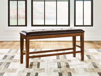 Ocala Furniture Outlet - Ashley Furniture - Ralene Dining Room - DBL Counter UPH Bench (1/CN) / Medium Brown - D594-09