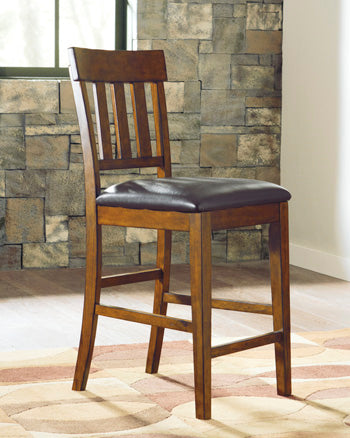 Ocala Furniture Outlet - Ashley Furniture - Ralene Dining Room - Counter Height Bar Stool (Set of 2) / Medium Brown - D594-124X2