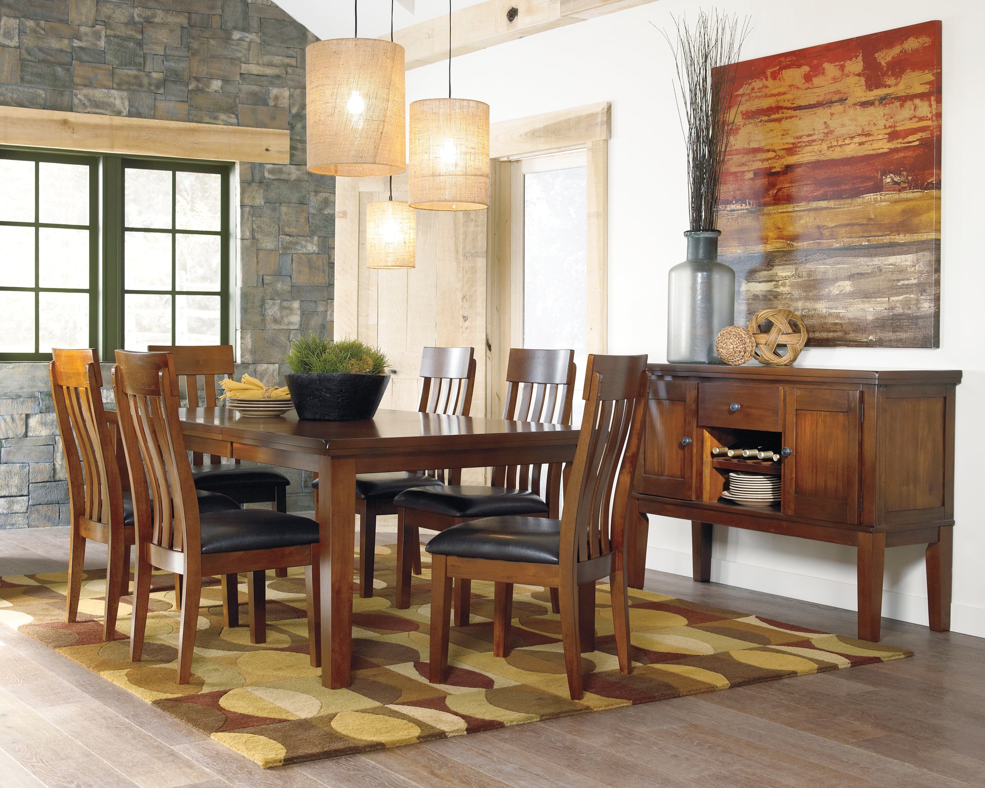 Ocala Furniture Outlet - Ashley Furniture - Ralene Dining Room - RECT DRM Butterfly EXT Table / Medium Brown - D594-35