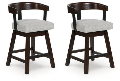 Ocala Furniture Outlet - Ashley Furniture - Haddigan Dining Room - Counter Height Barstool (Set of 2) / Dark Brown - D596-224X2