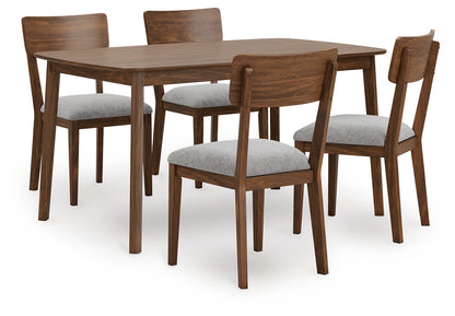 Ocala Furniture Outlet - Ashley Furniture - Tameride Dining Table and 4 Chairs (Set of 5) - Dining Room Table Set (5/CN) / Brown - PCD609-225