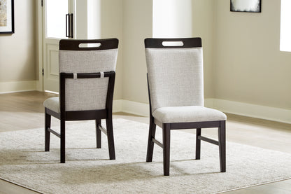 Ocala Furniture Outlet - Ashley Furniture - Neymorton Dining Room - Dining Chair (Set of 2) / Dark Grayish Brown - D618-01X2