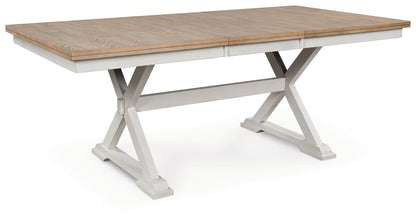 Ocala Furniture Outlet - Ashley Furniture - Purlaney Dining Butterfly Extension Table - RECT DRM Butterfly EXT Table / Antique White/Natural - PCD627-35