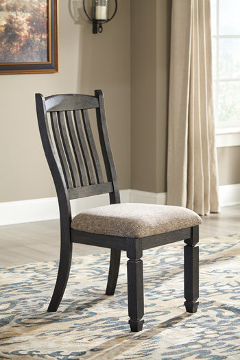 Ocala Furniture Outlet - Ashley Furniture - Tyler Creek Dining Room - Dining Chair (Set of 2) / Black/Grayish Brown - D736-01X2