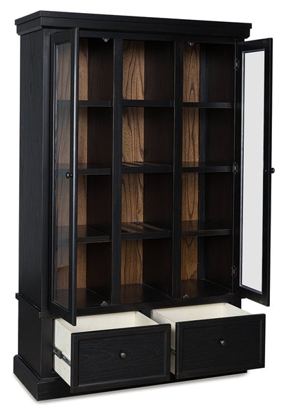 Ocala Furniture Outlet - Ashley Furniture - Greddinton Curio - Curio / Black/Brown - PCD824-186