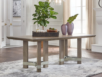 Ocala Furniture Outlet - Ashley Furniture - Chrestner Dining Room - Rectangular Dining Room Table / Gray - D983-25