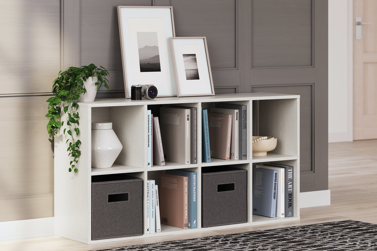 Ocala Furniture Outlet - Ashley Furniture - Aprilyn Eight Cube Organizer - Eight Cube Organizer / White - EA1024-4X2
