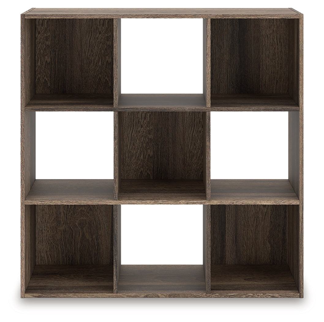 Ocala Furniture Outlet - Ashley Furniture - Shallifer Nine Cube Organizer - Nine Cube Organizer / Brown - EA1104-3X3
