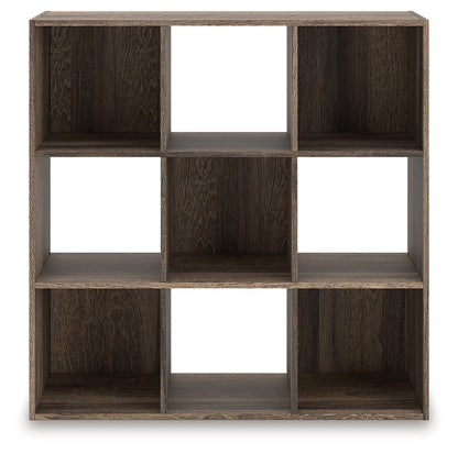 Ocala Furniture Outlet - Ashley Furniture - Shallifer Nine Cube Organizer - Nine Cube Organizer / Brown - EA1104-3X3