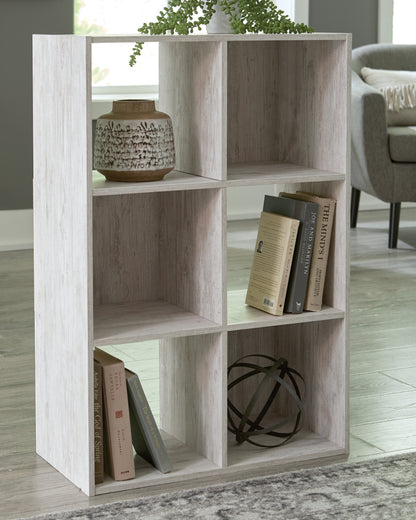 Ocala Furniture Outlet - Ashley Furniture - Paxberry Six Cube Organizer - Six Cube Organizer / Whitewash - EA1811-3X2