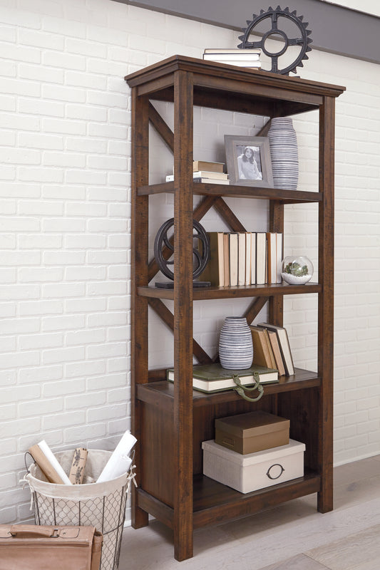 Ocala Furniture Outlet - Ashley Furniture - Baldridge Bookcase - Large Bookcase / Rustic Brown - H675-17