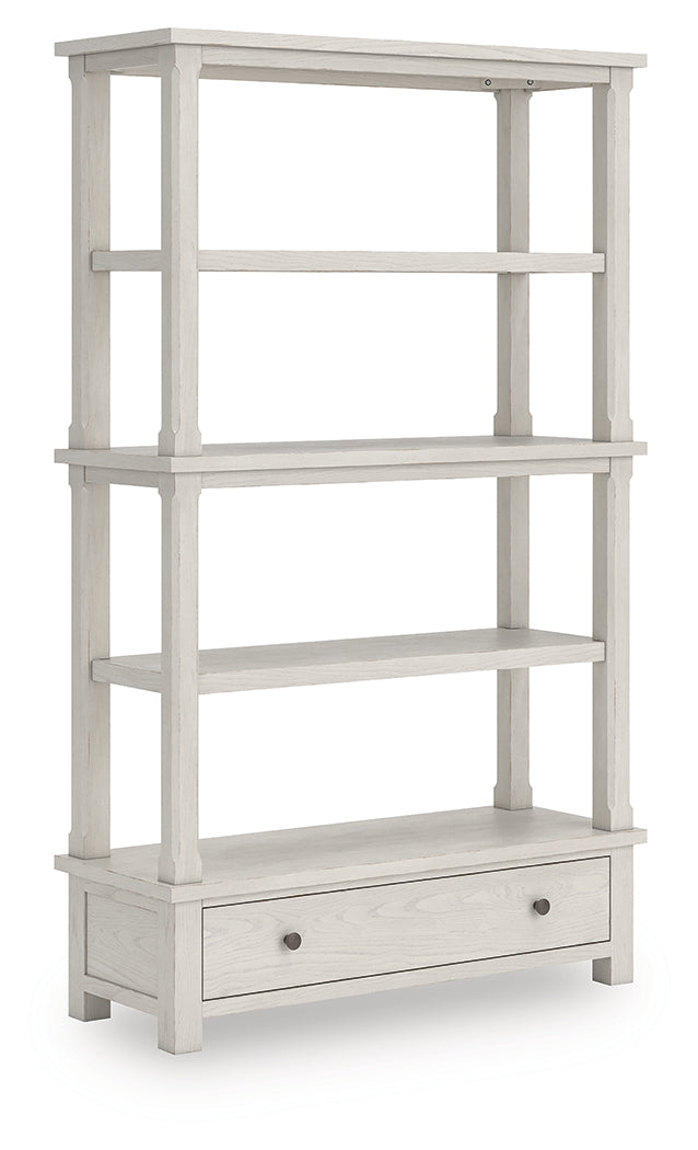 Ocala Furniture Outlet - Ashley Furniture - Robbinsdale Bookcase - Bookcase / Antique White - H742-70