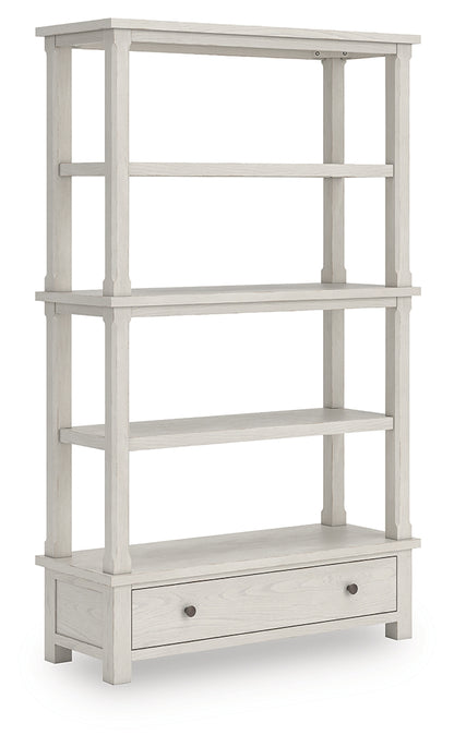 Ocala Furniture Outlet - Ashley Furniture - Robbinsdale Bookcase - Bookcase / Antique White - H742-70